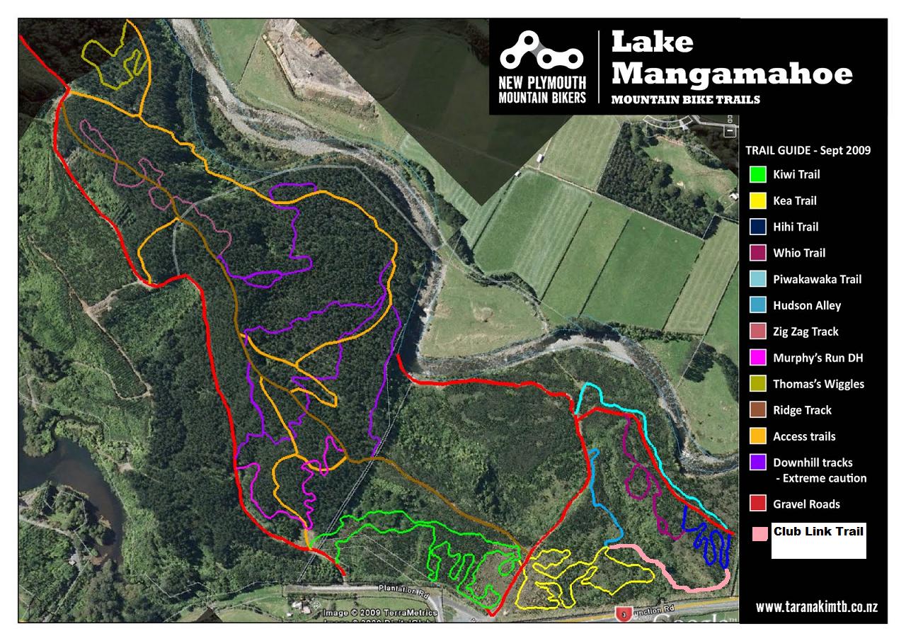 New Plymouth Mountain Bikers old website November 2009