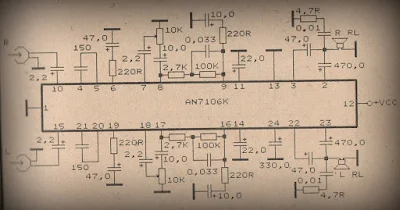Power Amplifier Circuit with IC AN7106k