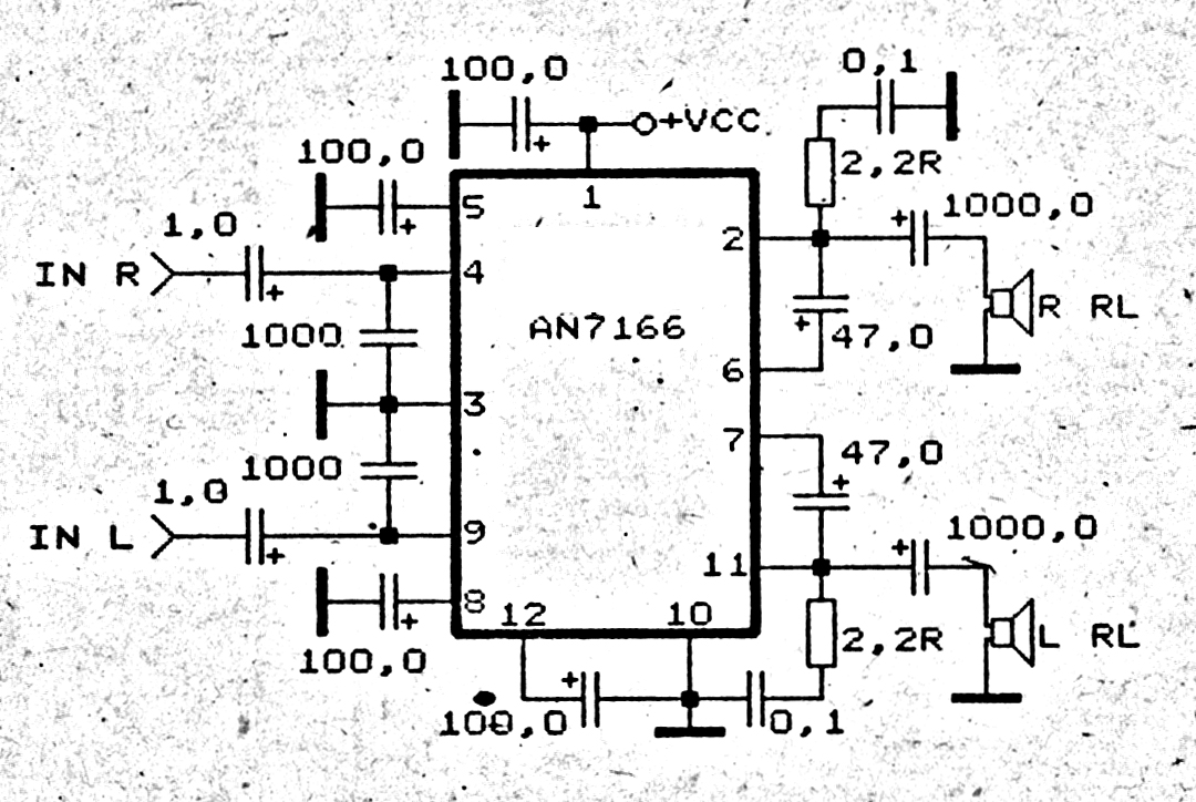 Car Amplifier Circuit 2 x 30 W stereo Subwoofer Bass Amplifier