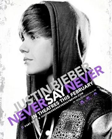 Justin Bieber “Never Say Never” Official Movie Poster