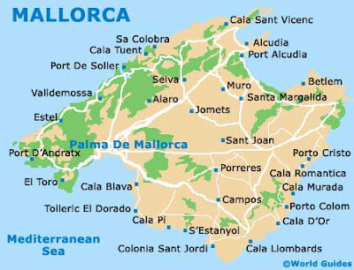 Mapa de la Isla de Mallorca