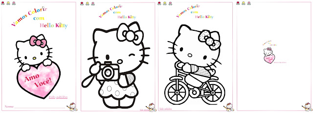 Atividades educativas: Desenhos da Hello Kitty para colorir