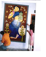 Mural painting workshop in pustkalaya