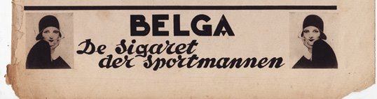 belga, de sigaret der sportmannen!