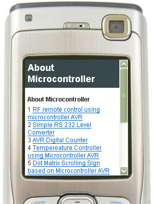 About Microcontroller Mobile Version