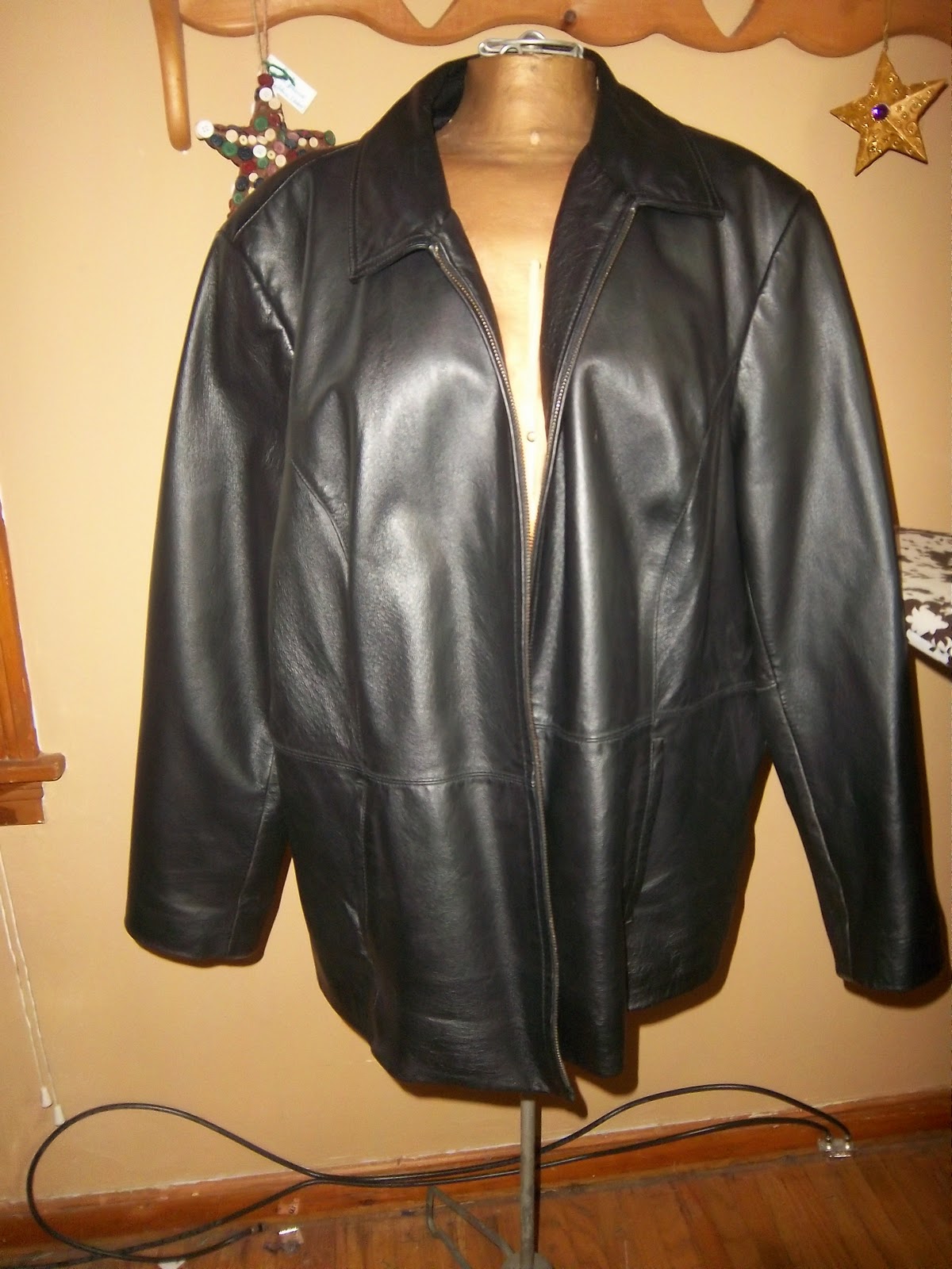 My Little Sewing Alcove Altering a Leather Jacket?