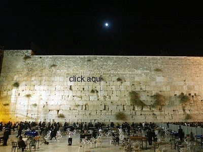 Click na foto do Muro das Lamentações e veja  ao vivo de Jerusalém