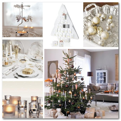 Gold Cage: Christmas Inspiration: white &amp; silver &amp; gold