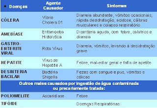 Água: Doenças causadas pela água infectada