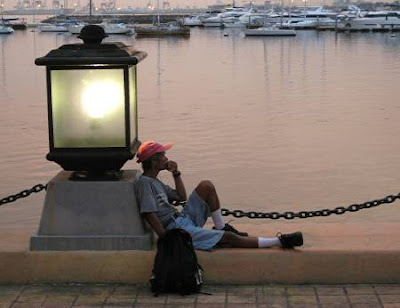 man at the Manila Bay