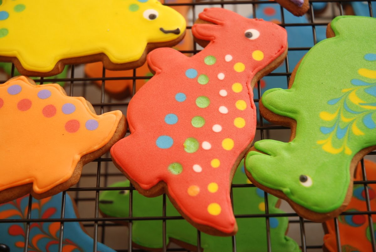 Scrambled Henfruit Dinosaur Cookies