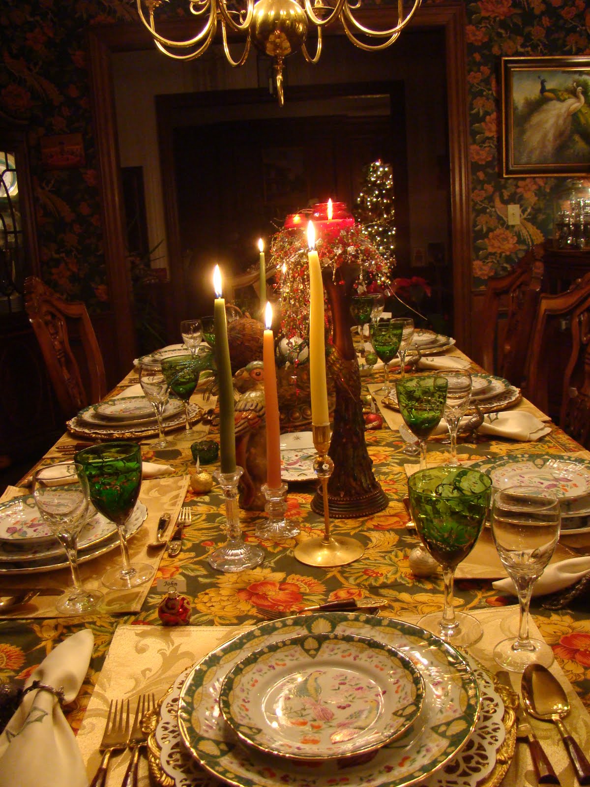 Christine's Home and Travel Adventures: Tablescape for Dinner Party ...
