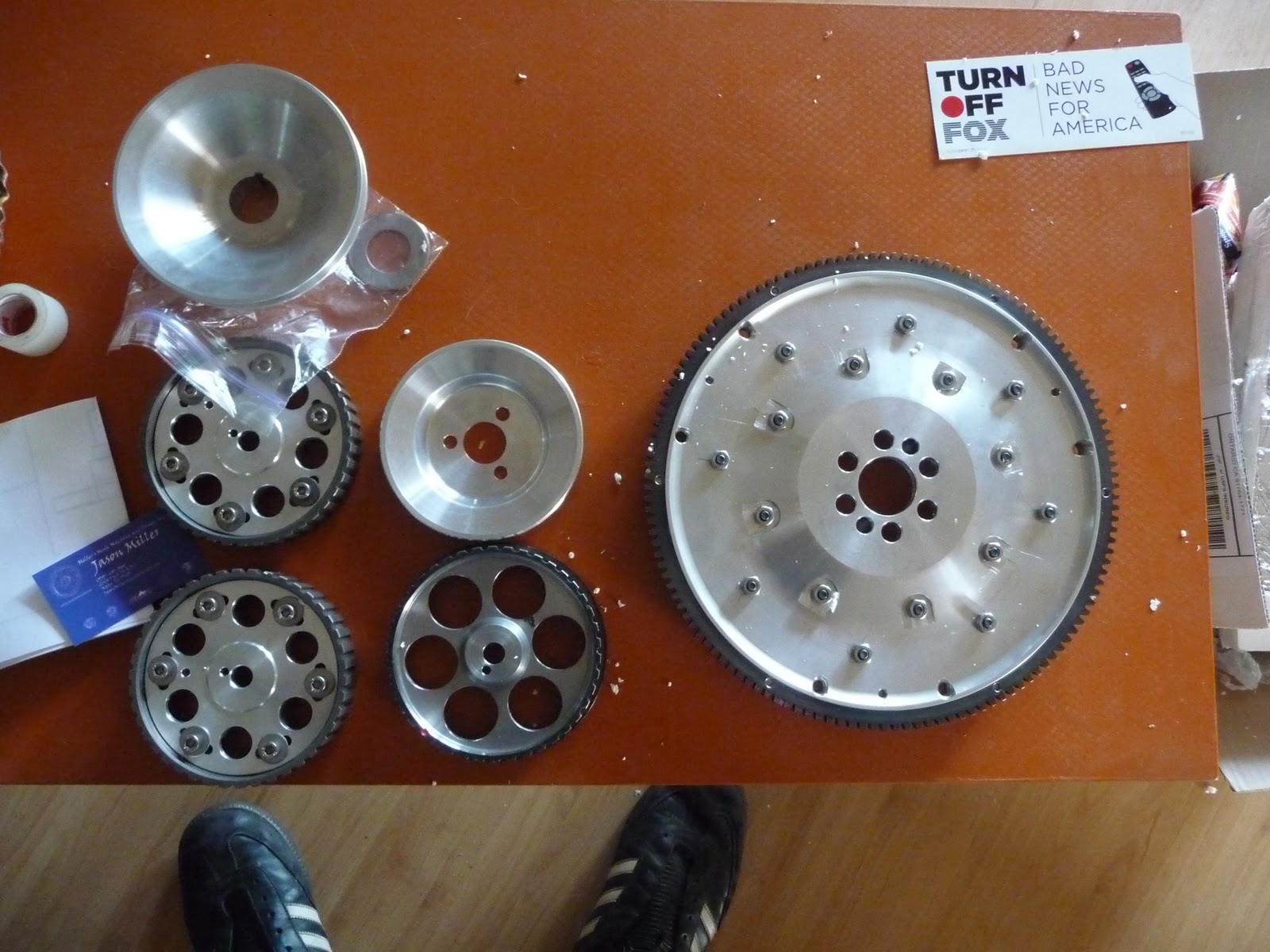 Riot? Why not. fiat 124 sport coupe lightened flywheel, adj. cam gears