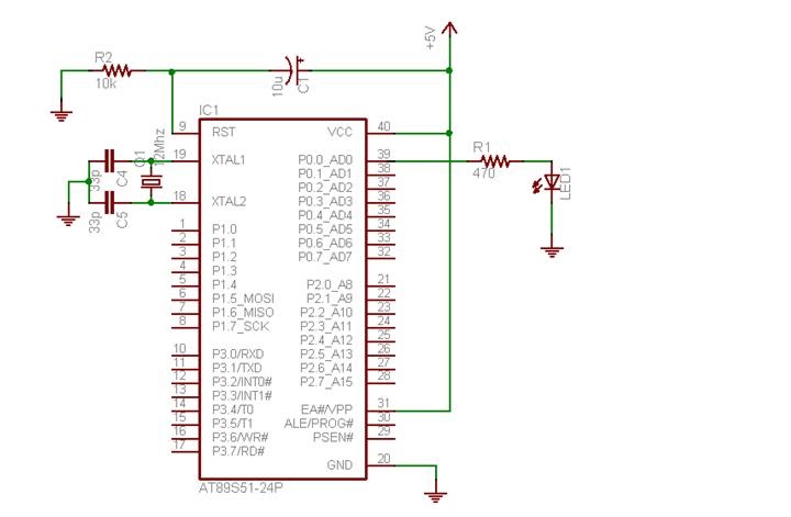 ELECTROCARIAN: Interfacing of LED with 8051 Microcontroller