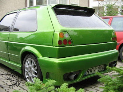 фото volkswagen golf-2: Аэродинамический тюнинг VW Golf-2.