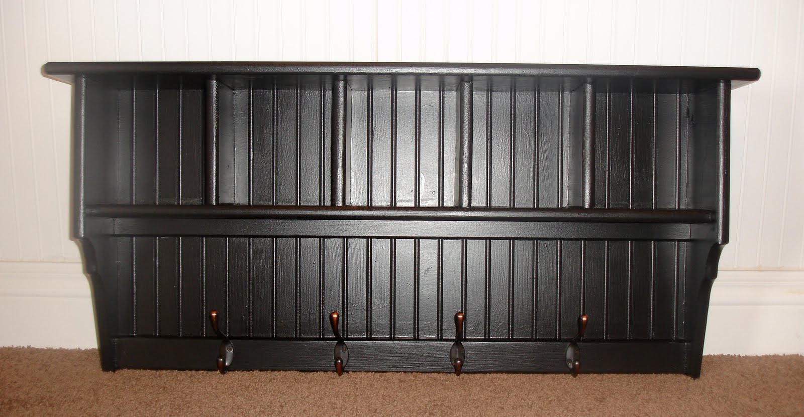 Jo Jo designs Black Bead Board Shelf!