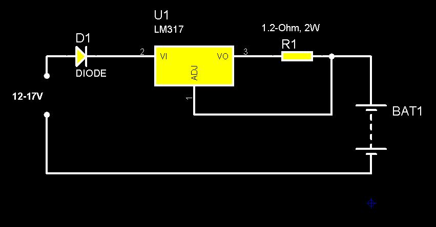 LM317 Constant Current Battery Charger Circuit | Top Circuits