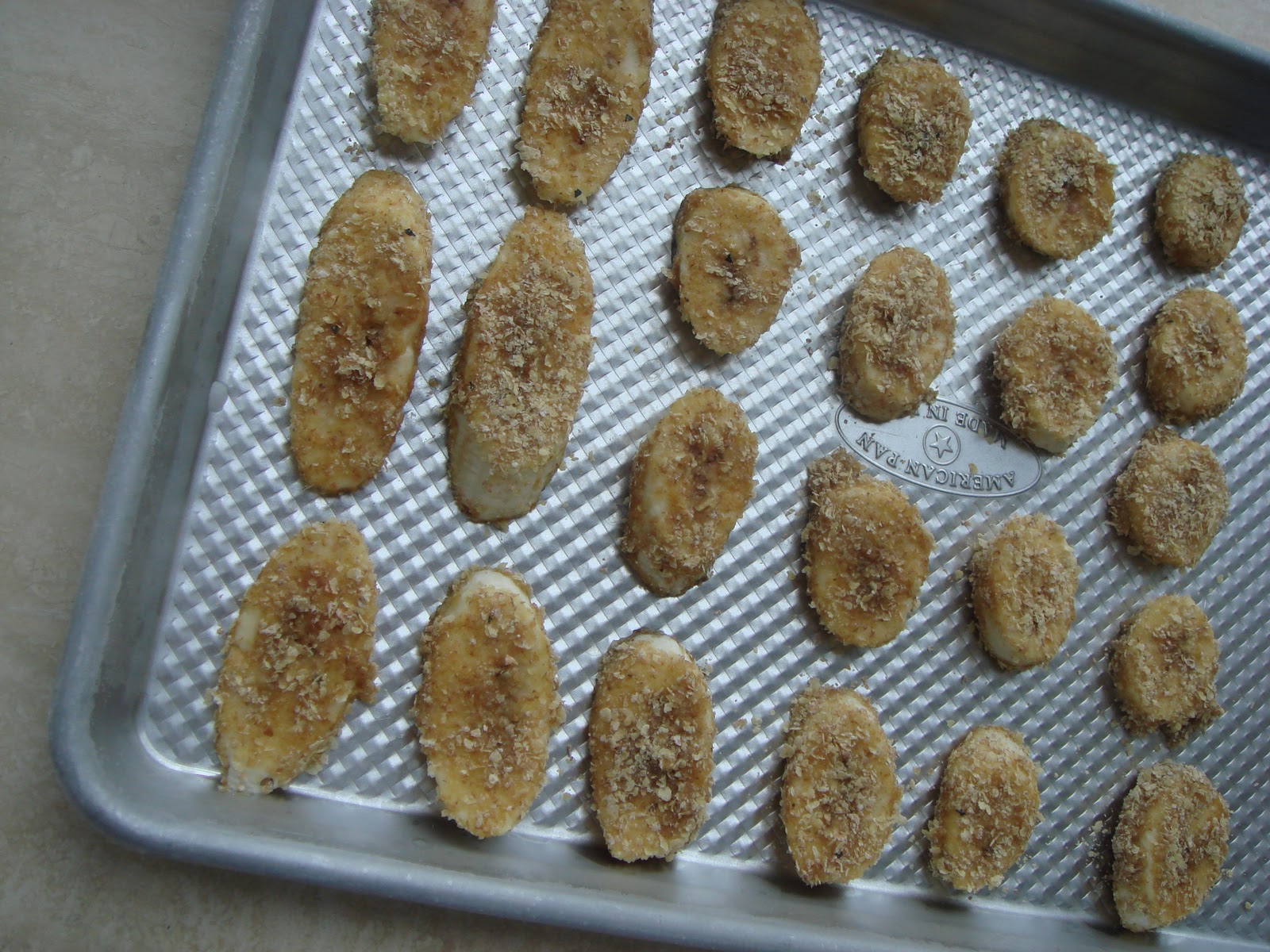 CityLifeCooking Frozen Banana Slices with Honey and Wheat Germ