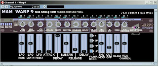 Cubase MIDI panel for MAM WARP 9