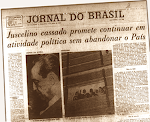 Jornal Do Brasil falando sobre promessa de JK