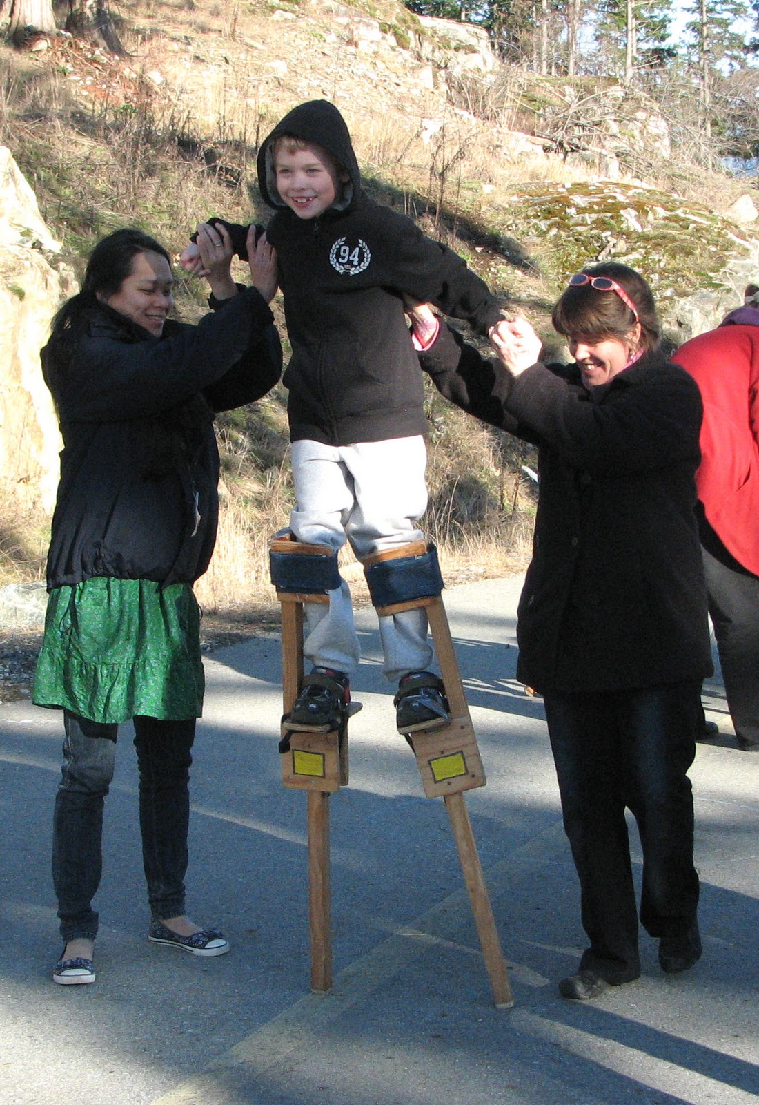 Rickshaw Unschooling We Walked on Stilts!!