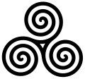 GAELIC TRIPLE SPIRAL SYMBOL