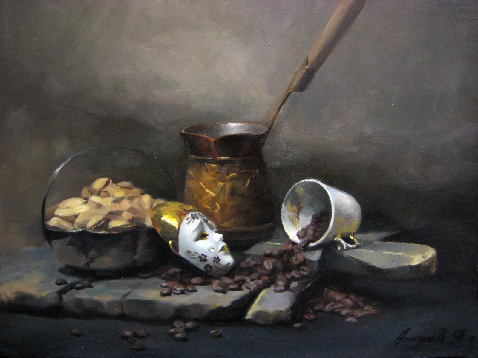Hindart3 Still Life Painting by Rey Bustos