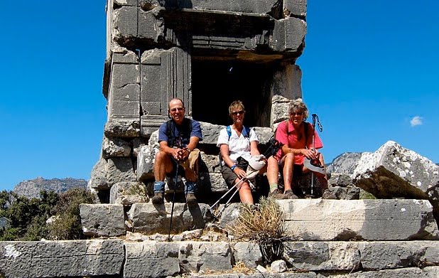 A sarcophagus at the end of our Lycian Way journey - a meaningful place to rest for a while?