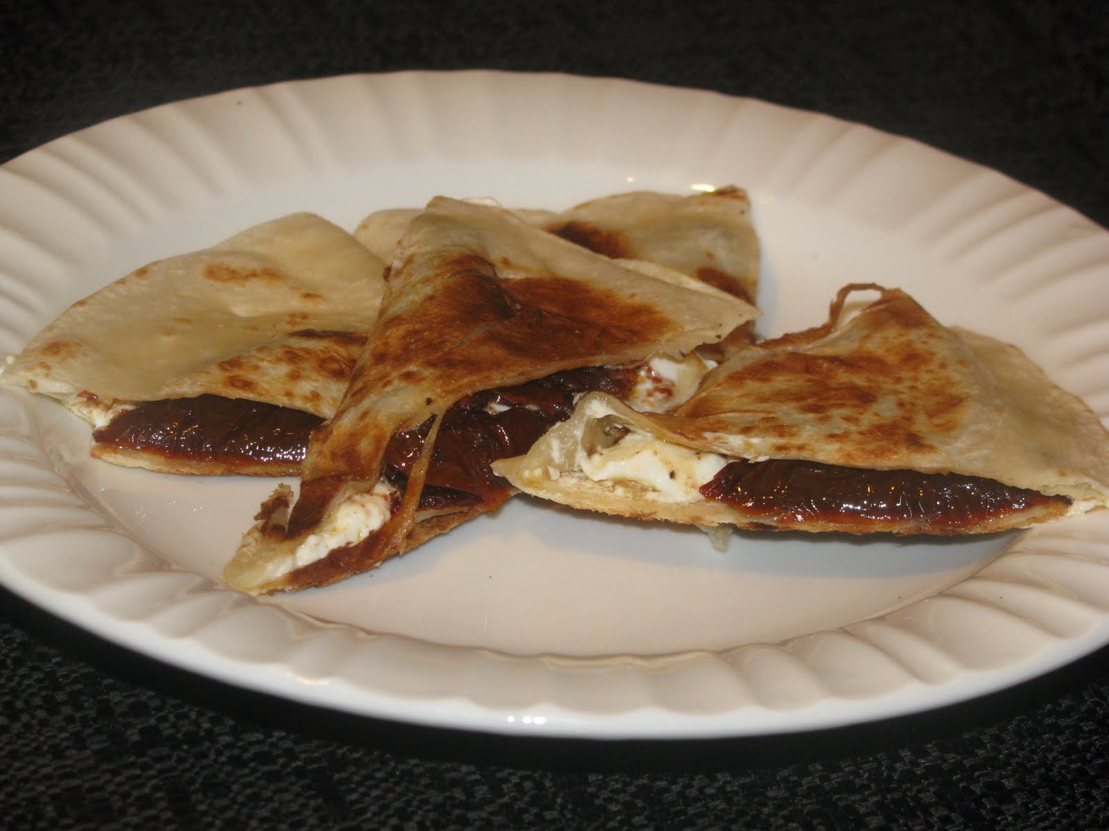 Shamrocks and Shenanigans Sun Dried Tomato Quesadilla