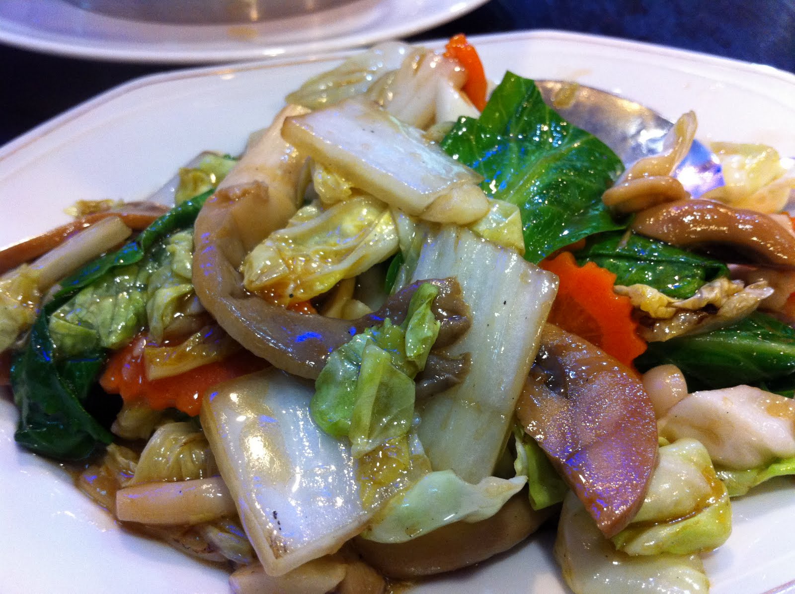 The Pescetarian Eats Stir Fried Mixed Vegetables Beerthai House Restaurant
