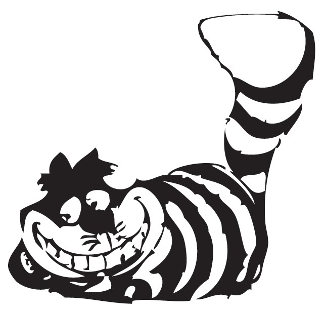 Cheshire Cat Stencil