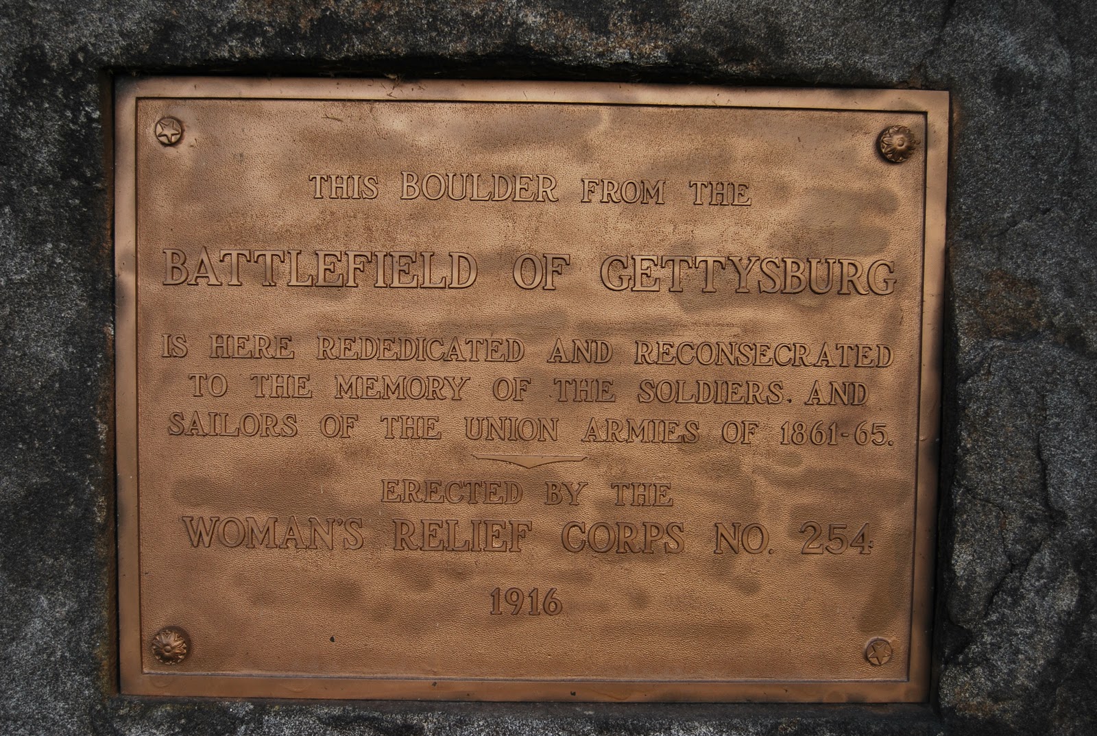 42N Observations Gettysburg Battlefield Boulder in Lisbon, Iowa