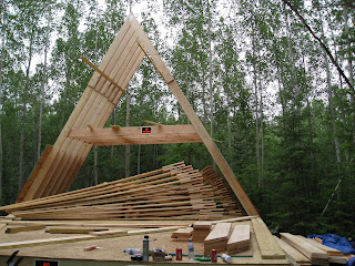 Our A-Frame Cabin: Makin the "A's"