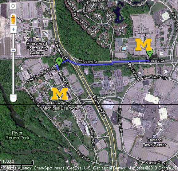 university-of-michigan-dearborn-campus-map-map-vector