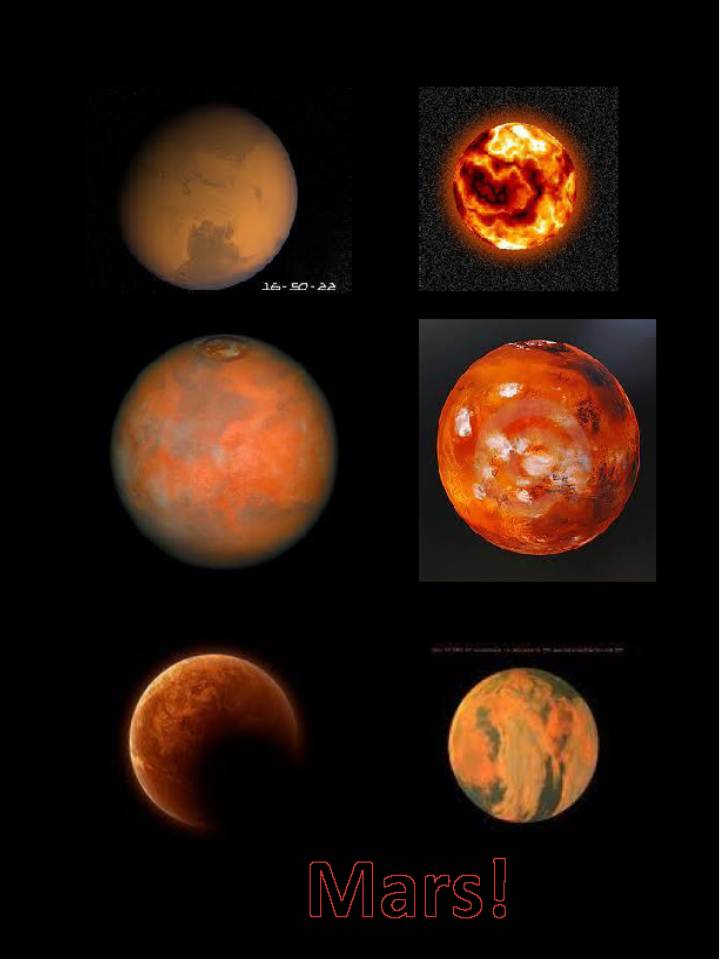 3rd Grade Space Quest Pictures of Mars