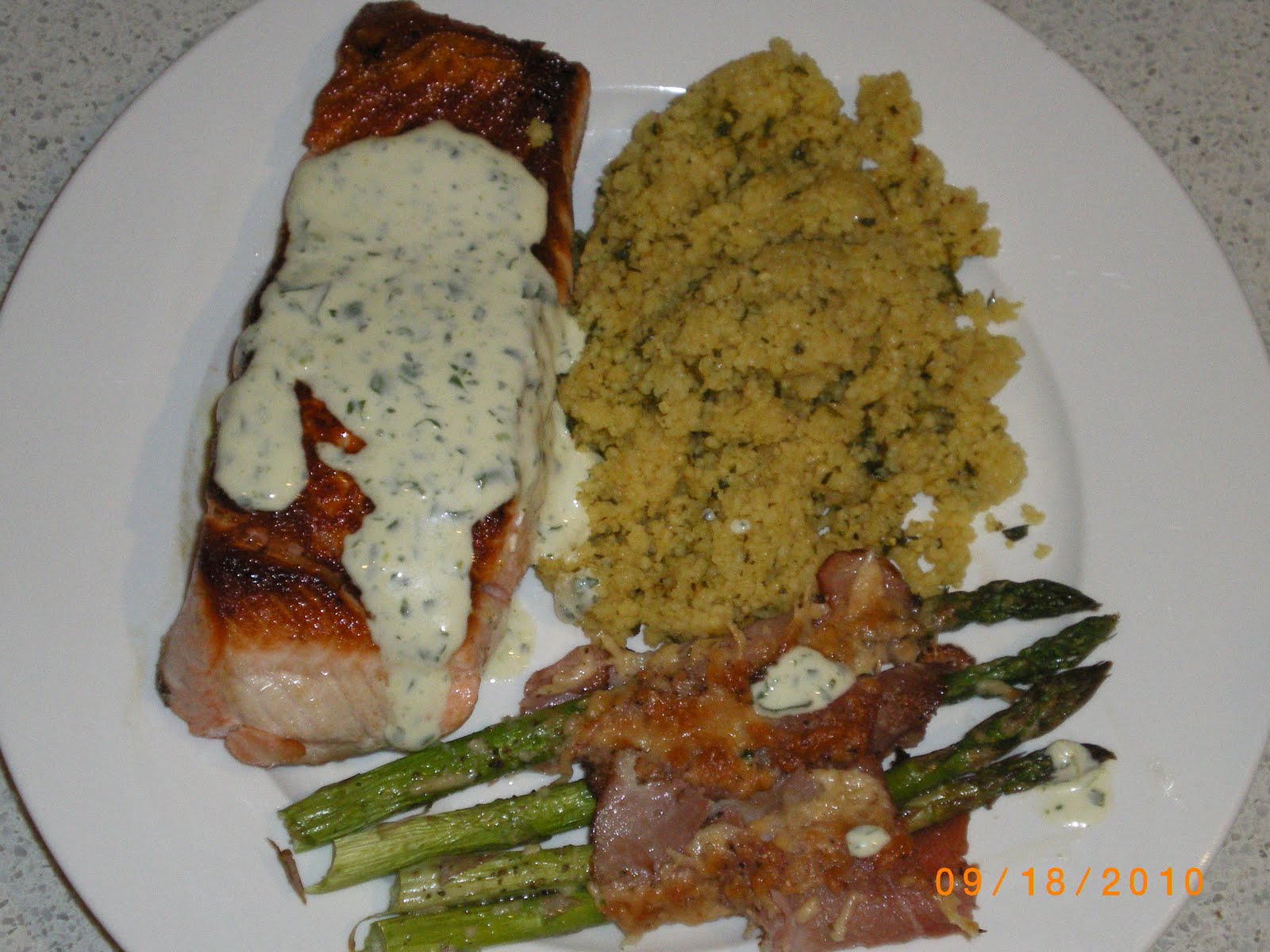 Cate Can Cook, So Can You!! Salmon with Lime Creme Fraiche and Citrus