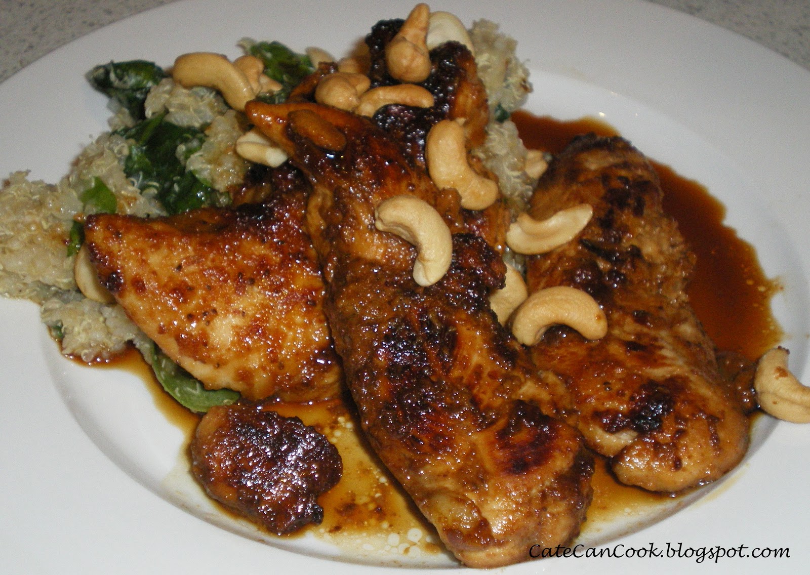Cate Can Cook, So Can You!! Chicken, Cinnamon and Cashew Quinoa Pilaf