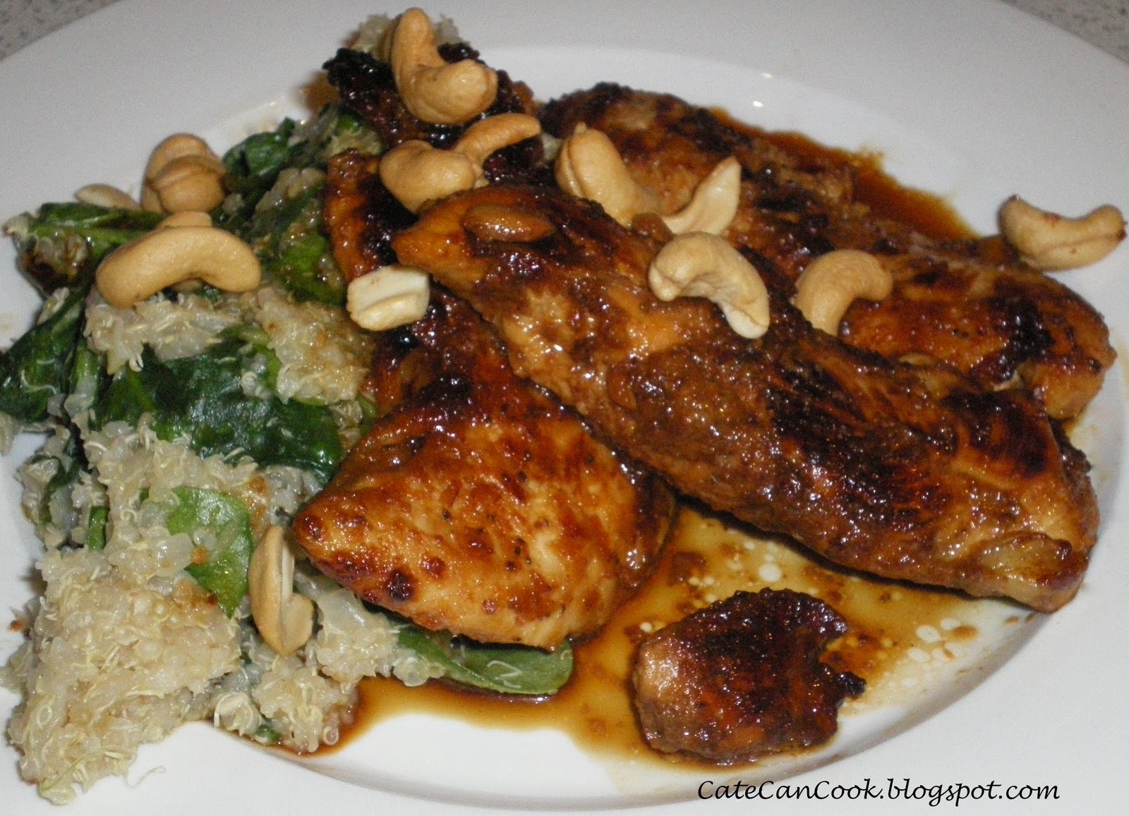 Cate Can Cook, So Can You!! Chicken, Cinnamon and Cashew Quinoa Pilaf