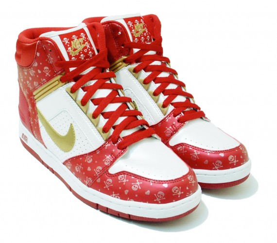 This nike air force 1 high collab celebrates valentine's day rawwwr