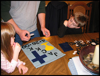 The First Communion Banner Making is a Family Affair