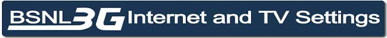 3G Internet and TV Setting