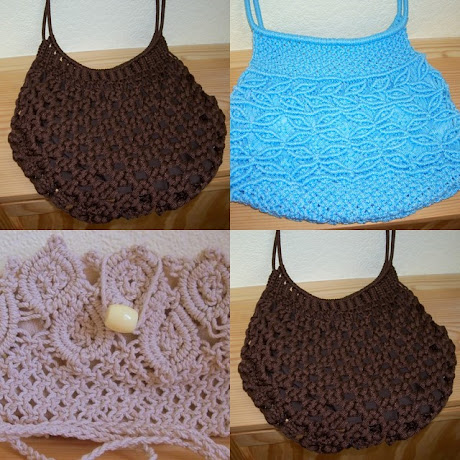 Collage of My Macramé Bags