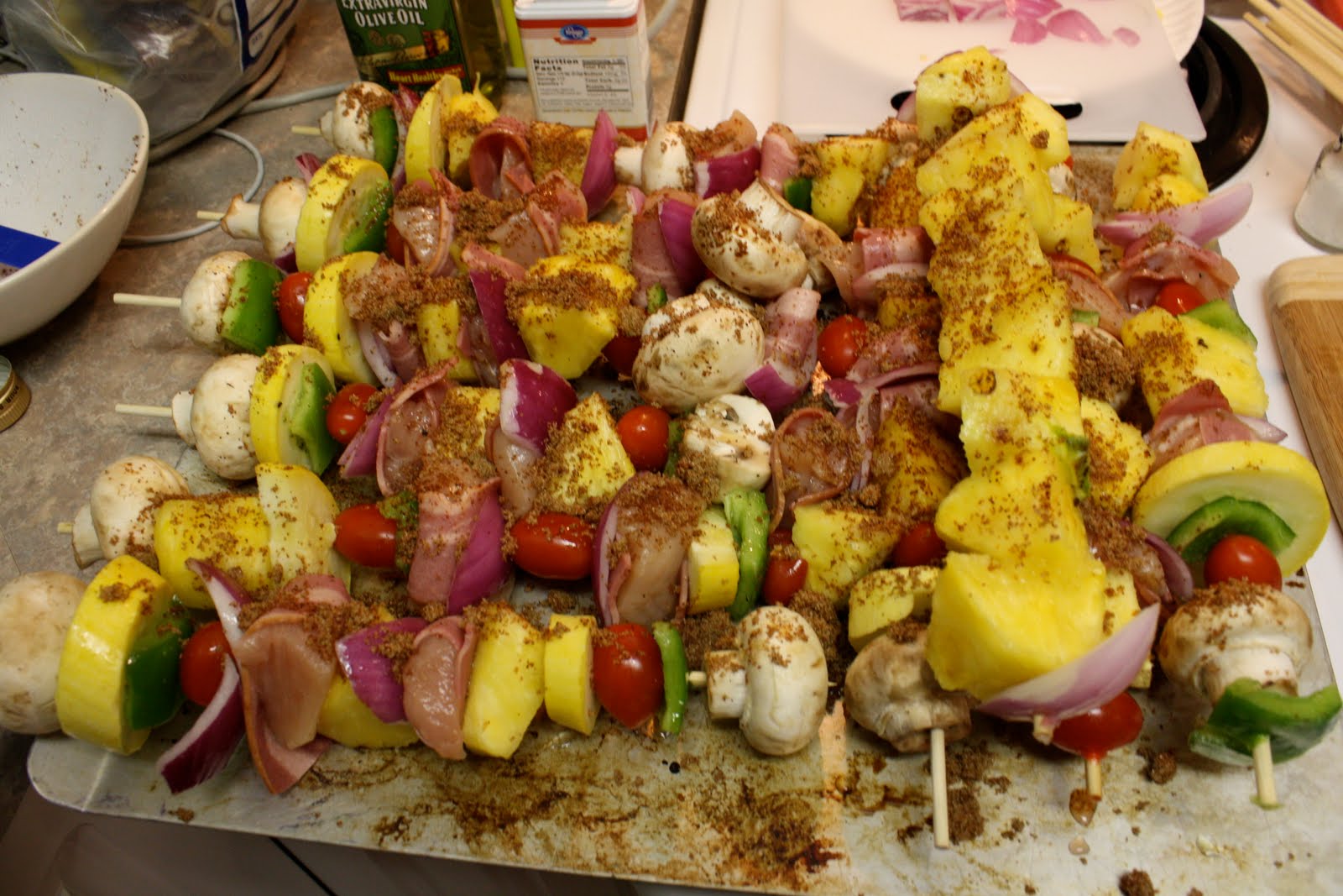 Piece of Cake Recipes Oven Baked Chicken & Bacon Shish Kebabs