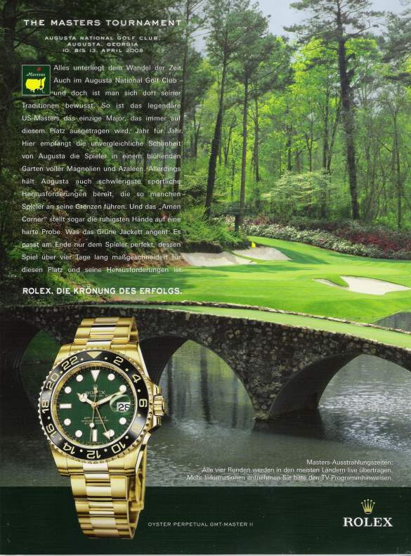 golf rolex watch