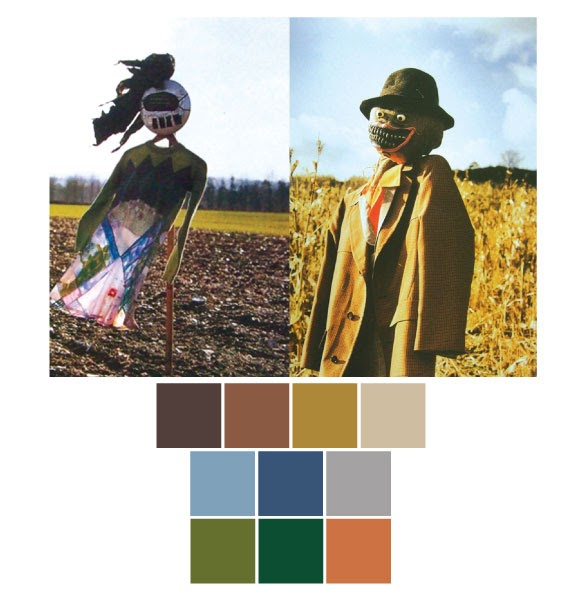 초원을 만드려면 꿀과 클로버가 필요하다: men's wear_허수아비_color palette