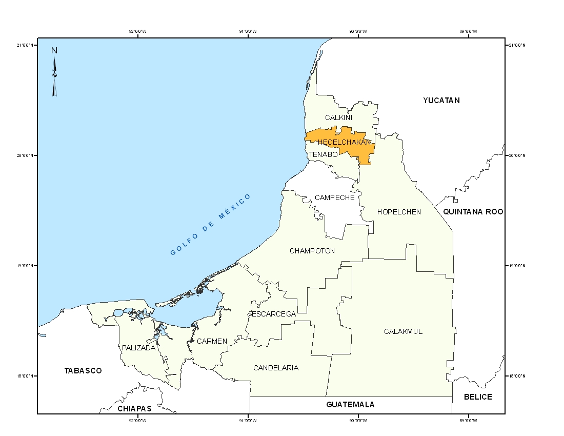 la belleza de campeche ubicacion y localizacion de campeche