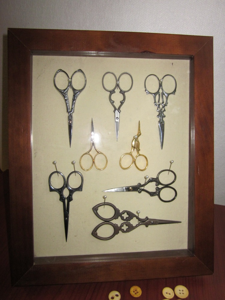 Adventures in Stitching: Scissors on Display