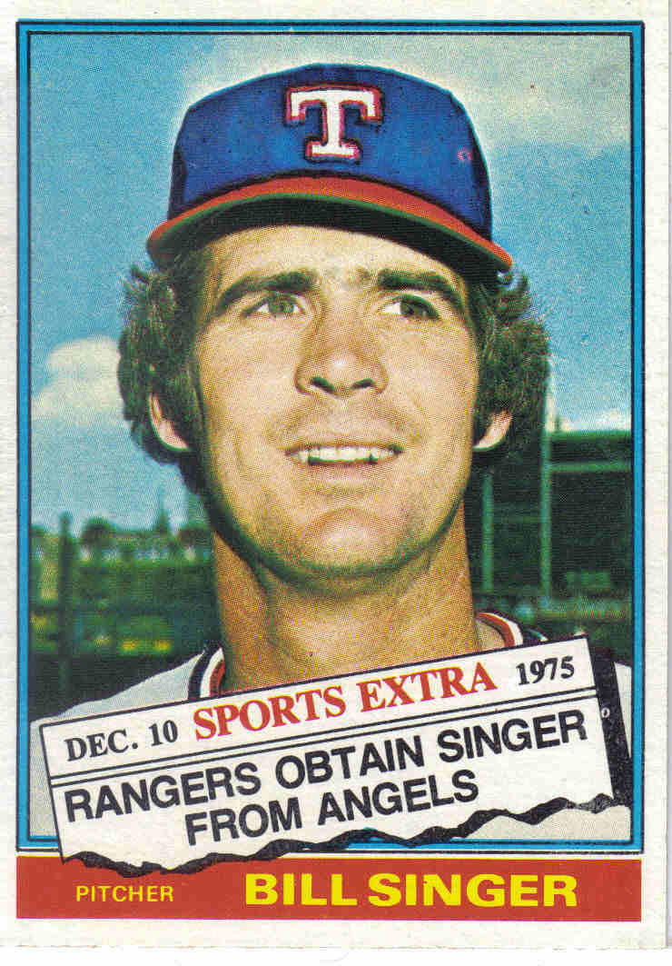 Project Baseball 1976: 1976 Topps Traded #411T - Bill Singer