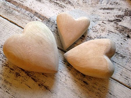 Hardwood: Wooden Hearts