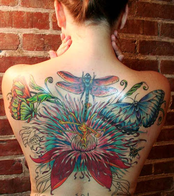 Back Body Dragonfly Tattoo